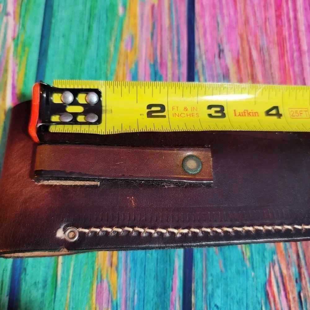 🔷️Vintage Tooled Leather Belt Loop Knife Sheath or Case Horse